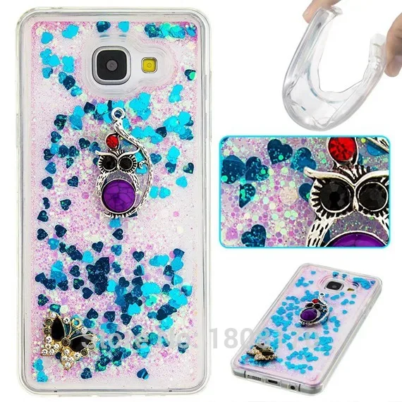 Жидкий зыбучий песок 3D Алмазный Мягкий ТПУ чехол для Samsung Galaxy S5 S6 S7 Edge Huawei P8 P9 Lite LG