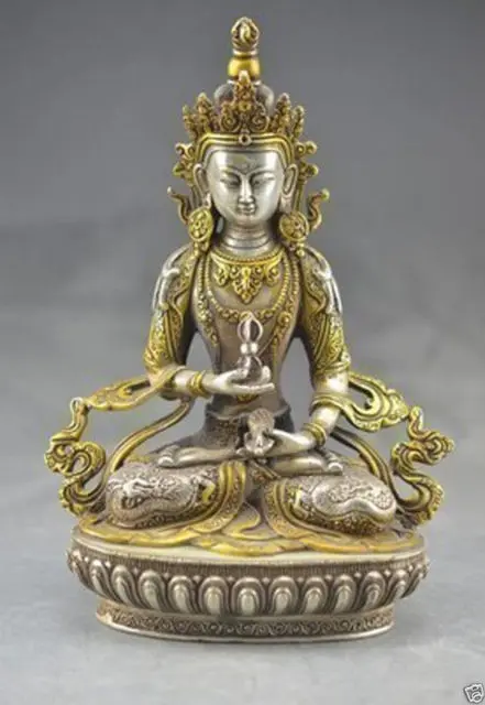 

Elaborate Chinese Tibetan Buddhism Bodhisattva Guan Yin Kwan yin Buddha Statue