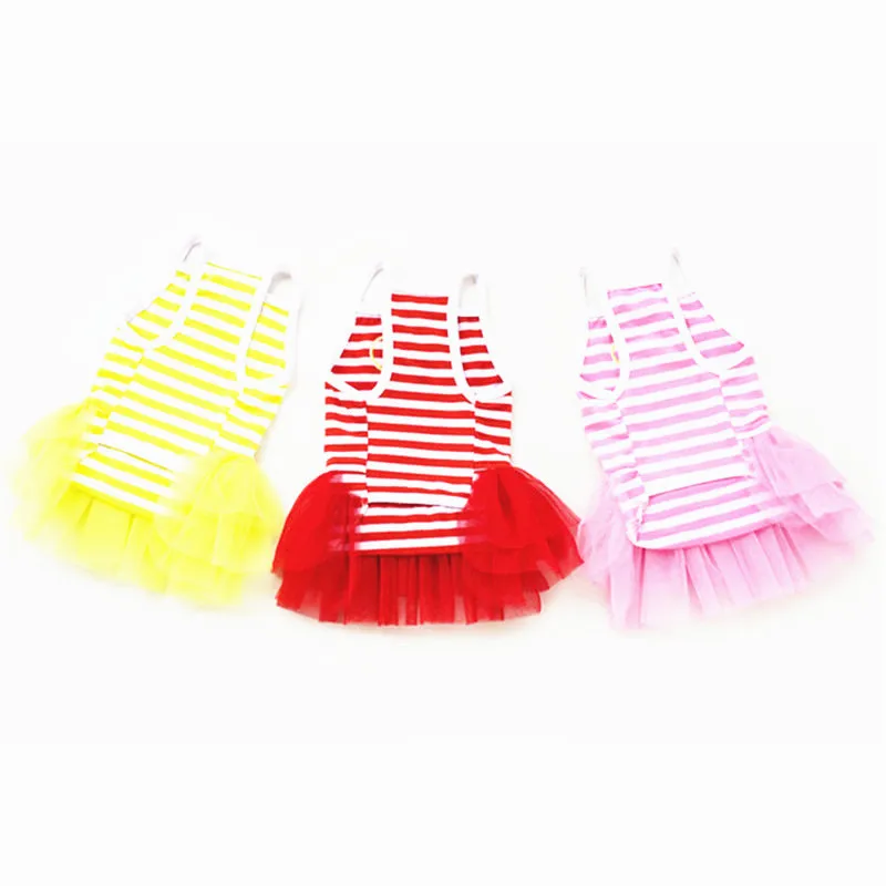 Free shipping cheap dog dress for puppy pet robe chien summer clothes skirt princess girl |