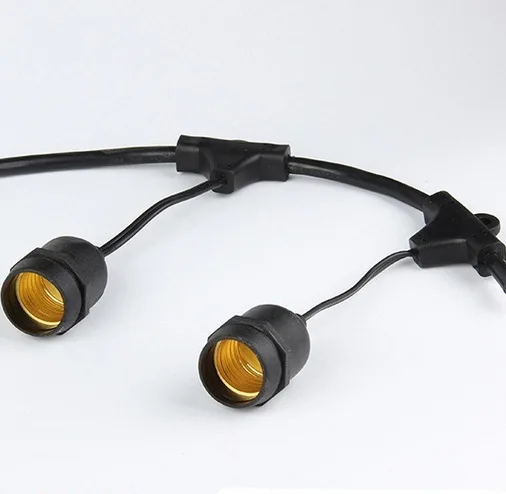 Европейский шнур питания E27 лампа линия европейский стандарт Шнур гирлянды|e27 string