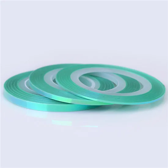 Green 3 Sizes Полоски для ногтей, цветные наклейки для ногтей, 1 мм, 2 мм, 3 мм - Цвет: Green 3 Sizes