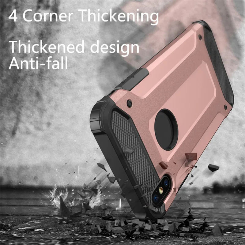 Robot Armor Phone Case For iPhone X XR XS MAX Soft TPU Anti-knock Back Cover 6S 7 8 Plus Cool Iron Mobile Cases |