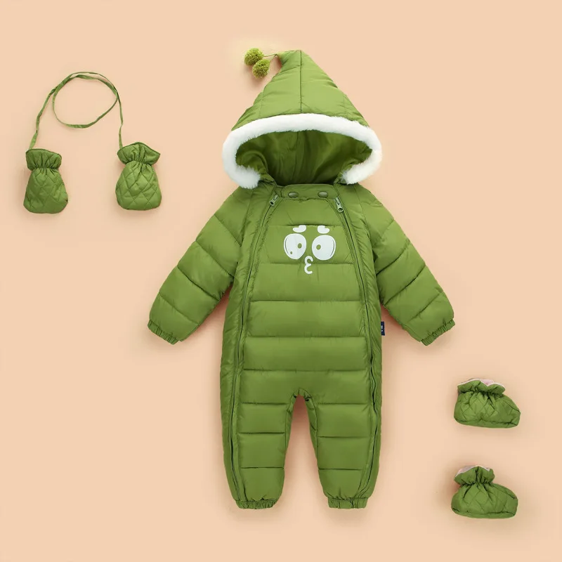 Детский пуховой комбинезон на возраст 0 18 месяцев|newborn clothes|baby romperskids rompers |