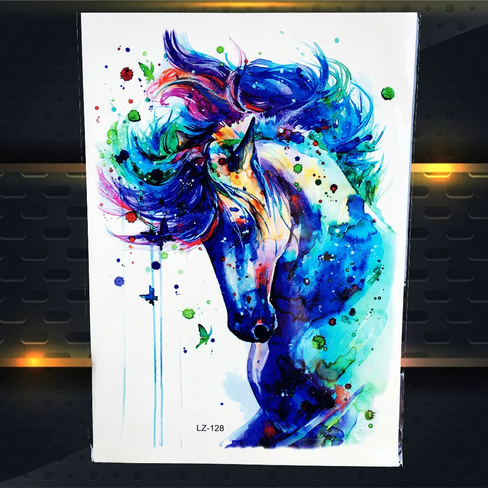 Временные татуировки туманности волка медведь олень для мужчин и женщин PLZ412|stickers