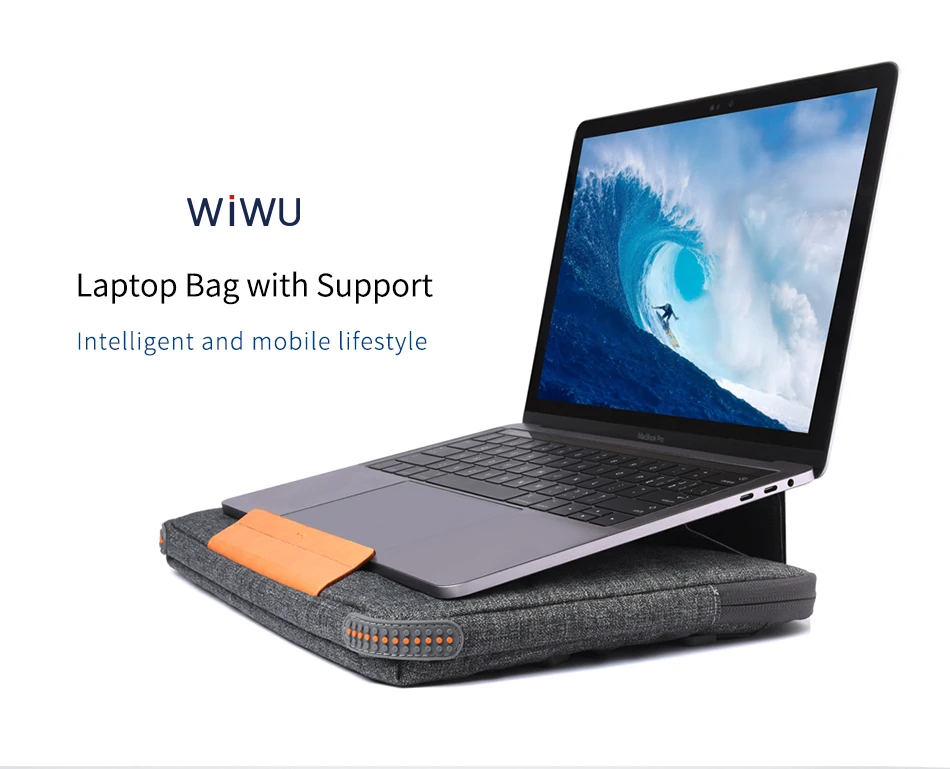 WIWU, сумка для ноутбука, чехол для MacBook Air Pro 13 15, Портативная сумка для ноутбука lenovo, 14 дюймов, несколько карманов, сумка для ноутбука 13 15