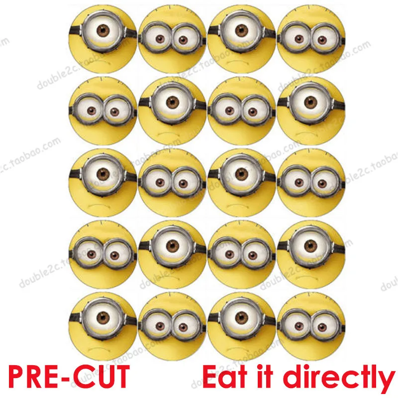 2 &quot20 шт./компл. съедобная Вафля бумага для кекса Миньон торт украшение дня