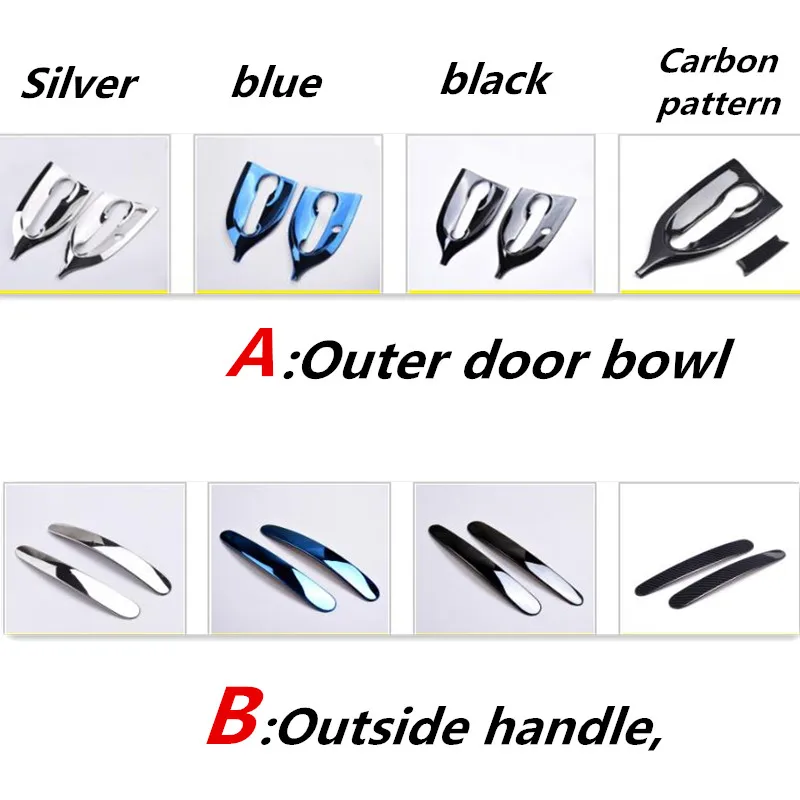 Для Smart Fortwo декоративные дверные ручки наружная дверная чаша декоративная полоса