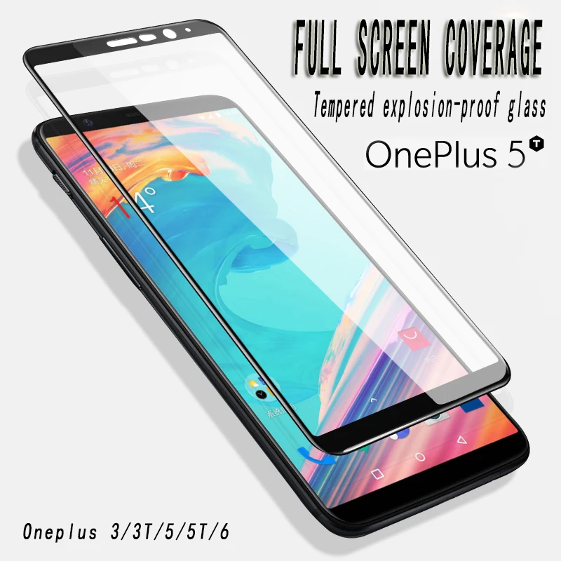 Полное покрытие 3D изогнутые края Fit закаленное Стекло для One Plus OnePlus 6 5 т 3 A6000 A5010 A5000