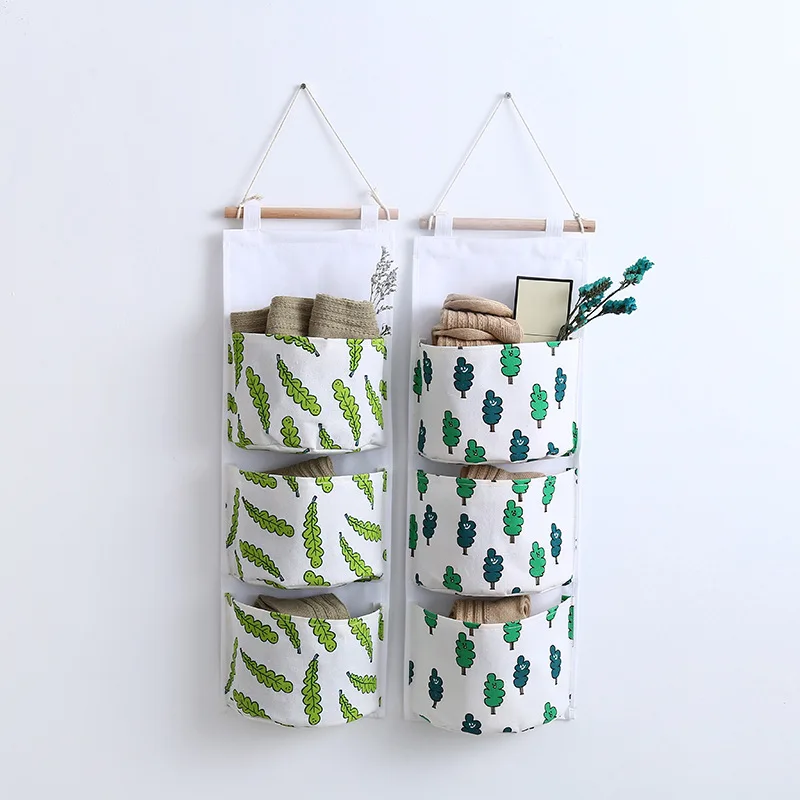 Sqinans Toy Storage Bag Wall Pockets Door Hanging Organizer 3 Mounted Wardrobe | Дом и сад