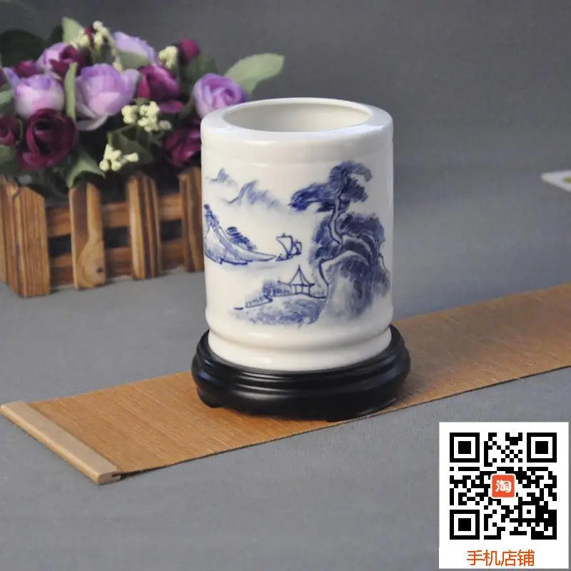 Отлично ручная роспись Lanshan воды ручка творческий бизнес офис украшения офисная