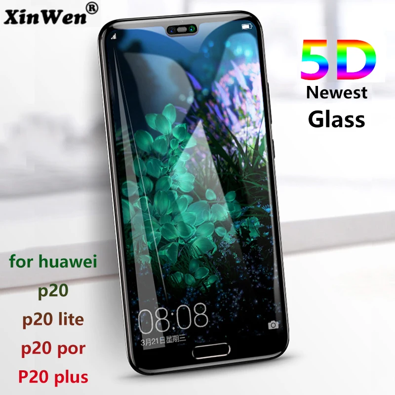 XinWen новейший 5d 360 изогнутый экран закаленное стекло для huawei p20 lite pro nova 3e p 20 plus p20lite