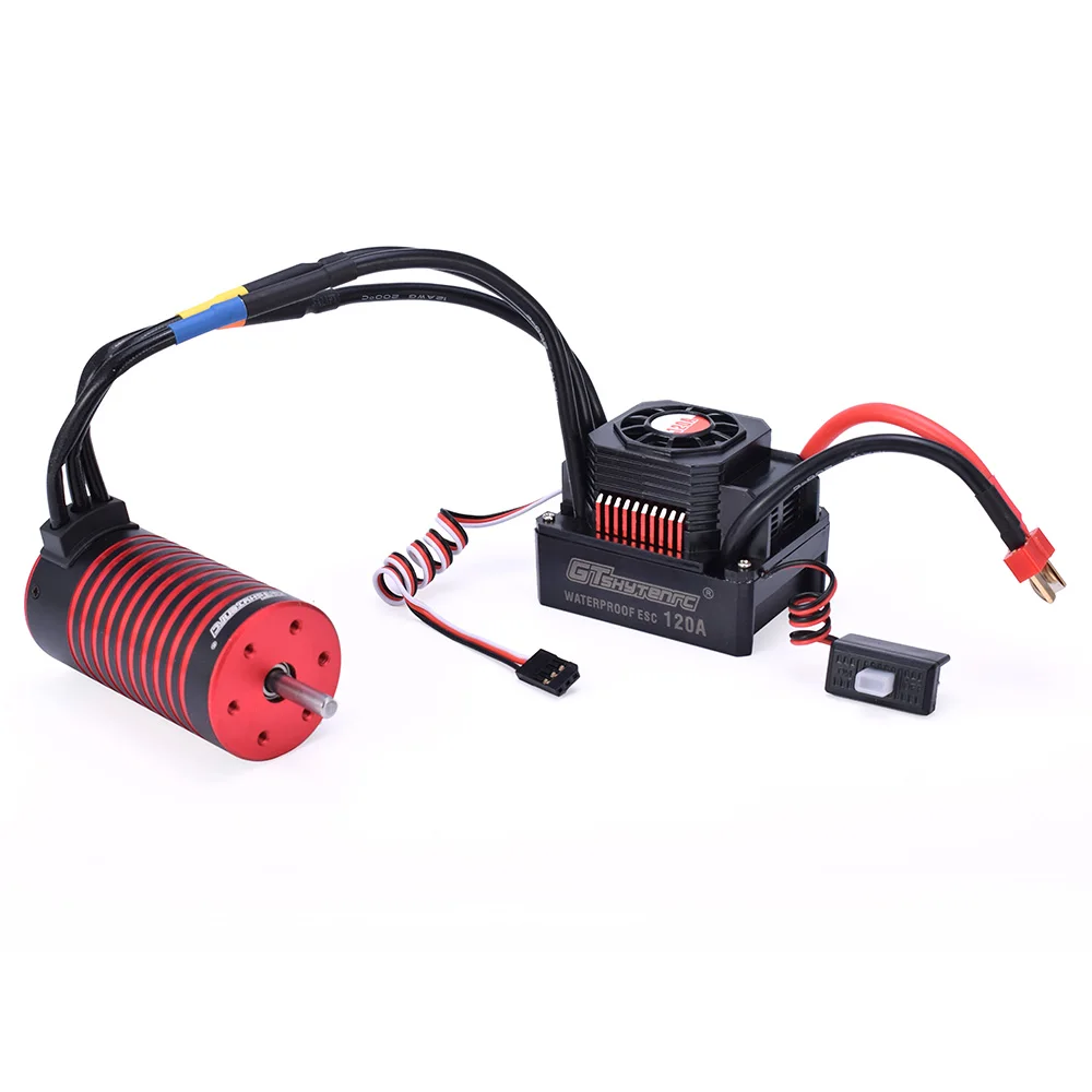 GTSKYTENRC Водонепроницаемый комбо F540 3300KV 4370KV бесщеточный двигатель w/45A ESC для 1/10 RC Tamiya осевой штук/лот