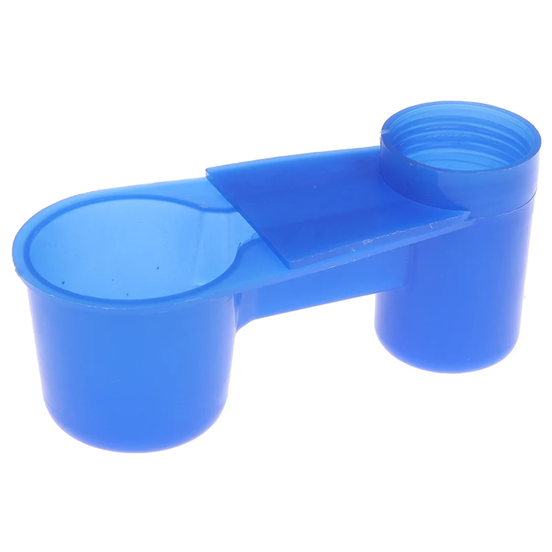 Оборудование для птиц поилка с двойным ртом аксессуары клетка пластиковая синяя