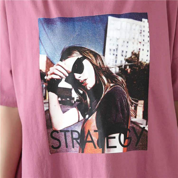 Новинка 2019 года женская модная футболка с принтом Повседневная из 100% хлопка