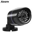 Камера видеонаблюдения AZISHN AHD, 720P, 1080P, HD, 24 шт., Инфракрасные светодиоды, ночное видение, уличная Водонепроницаемая цилиндрическая камера видеонаблюдения