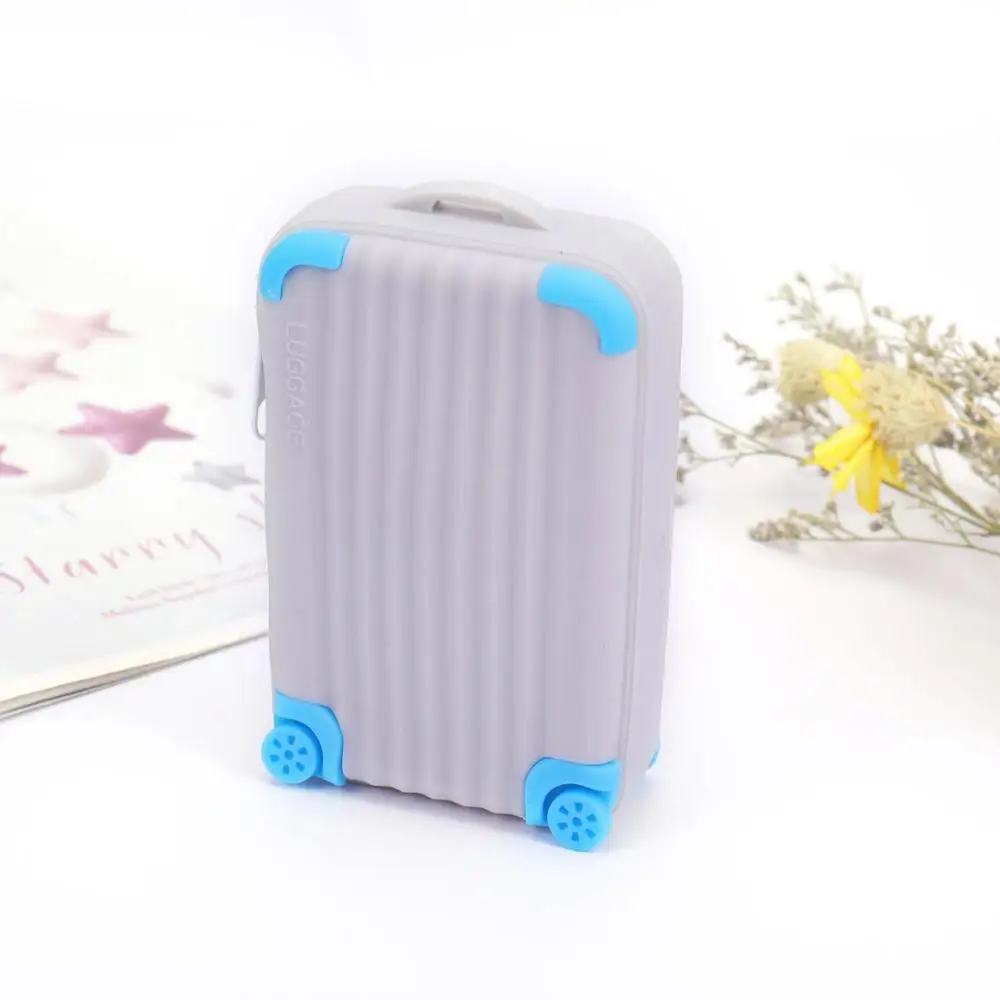Силиконовый вместительный кошелек для мелочи Детский чемодан сумка карт