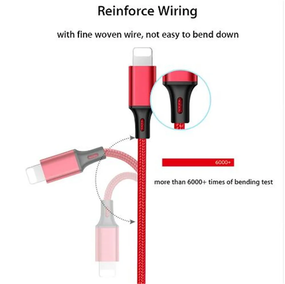 3 в 1 Micro Тип usb C мульти Зарядное устройство кабель для передачи данных iPhone Xiaomi Redmi