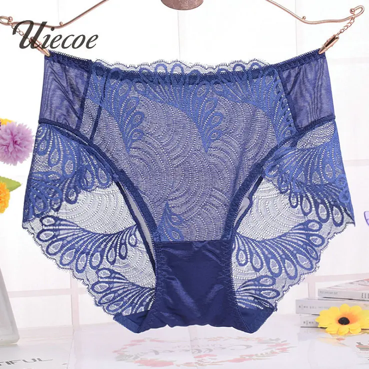 UIECOE Culotte Sexy Underwear Women Full Lace Seamless Transparent Panties Calcinhas Panty Woman Briefs Knickers |