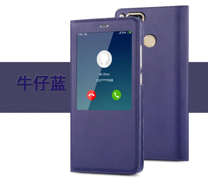xiaomi mi A1 Case high quality PU Leather Smart Flip Cover For 5x mi5x with View Window |