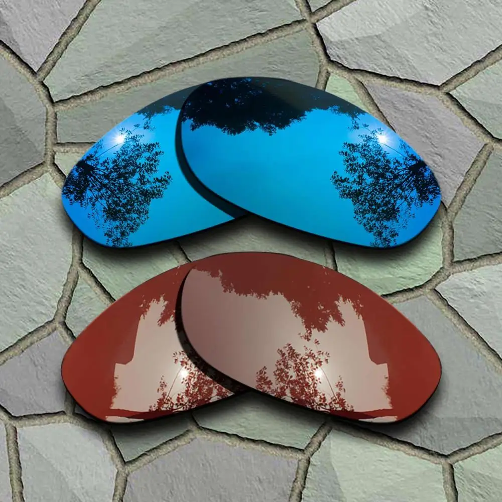 Blue-Bronze Brown Солнцезащитные очки поляризованные Сменные линзы для Оукли монстров собак-сортов - Цвет линз: Blue-Bronze Brown