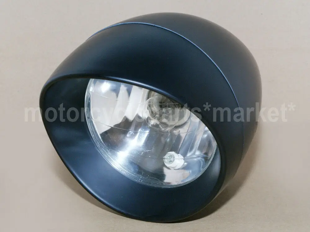 Мотоциклетная галогенная фара передняя лампа 7 дюймов черная высокий/низкий 35 Вт