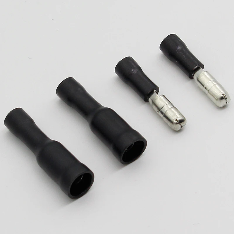 Горячая Распродажа 50 черных штекерных соединителей с внутренней резьбой