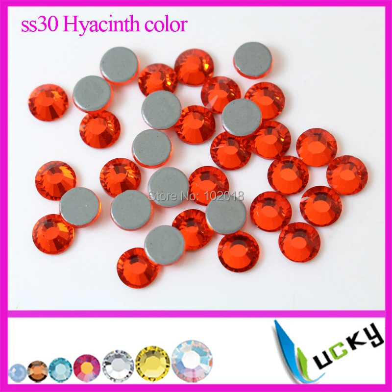 Высококачественные Стразы оранжевого цвета DMC 2038 горячей фиксации! 288 шт. ss30 с