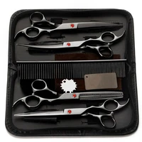 scissors hair hairdressers scissors salon hairdressing shears haircut tool kit with comb for pet grooming hair styling 7 0 inc