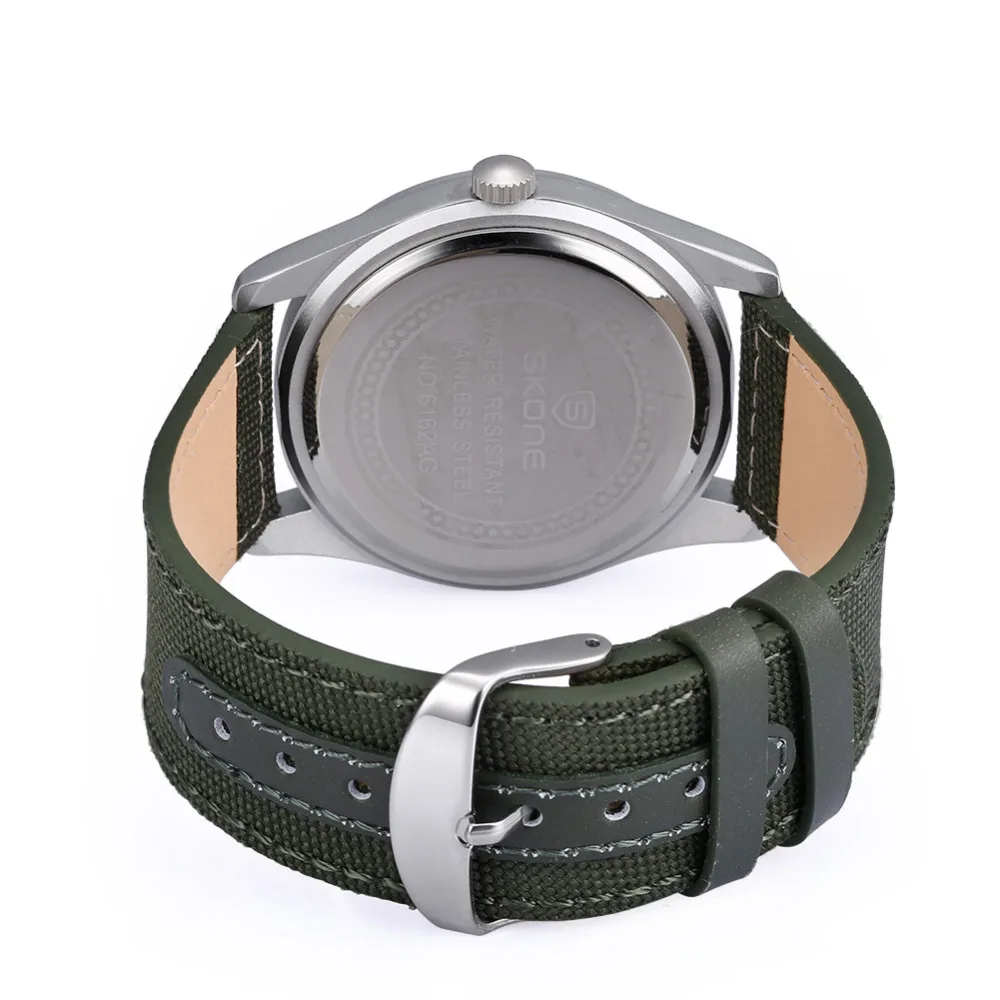 SKONE Для мужчин спортивные часы Ткань Группа 24 часа неделю Дата кварцевый-часы