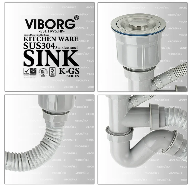400x400x210 мм) VIBORG Делюкс ручная работа сверхтолстая 304 нержавеющая сталь подстежка одинарная чаша кухонная раковина