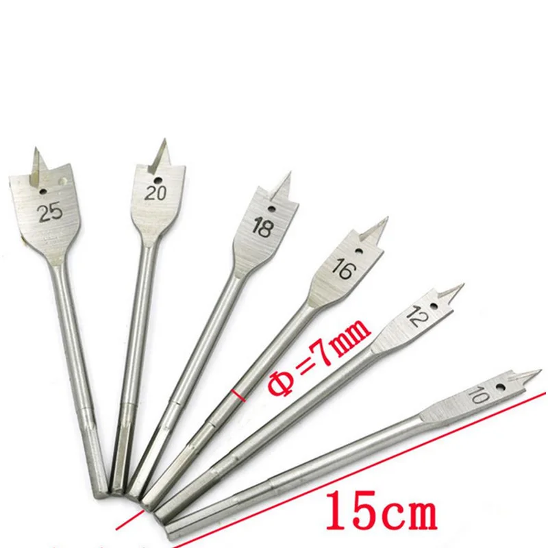 6 шт./компл. деревянные плоские сверла наборы 10 мм 12 16 18 20 25 весло на плоской