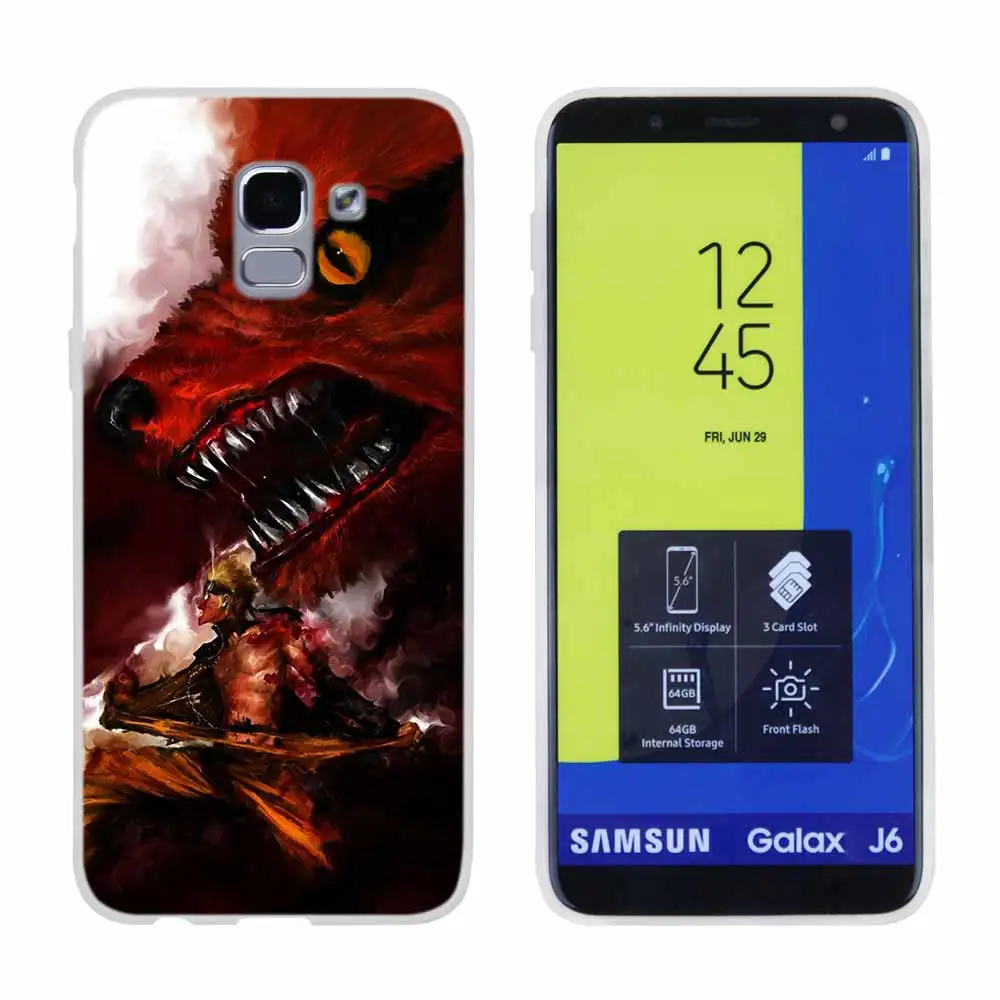 Pattern11 Ботинки в стиле аниме «Naruto Akatsuki дизайн для чехол для телефона samsung Galaxy j6 J8 J7 J5 J3 J4 Plus J610 Prime Мягкий силиконовый чехол - Цвет: Pattern11