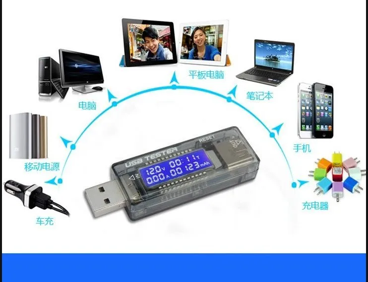 USB 5 в 9 12 В 20 QC 2 0 3 OLED Ток Напряжение зарядное устройство Емкость тестер Доктор