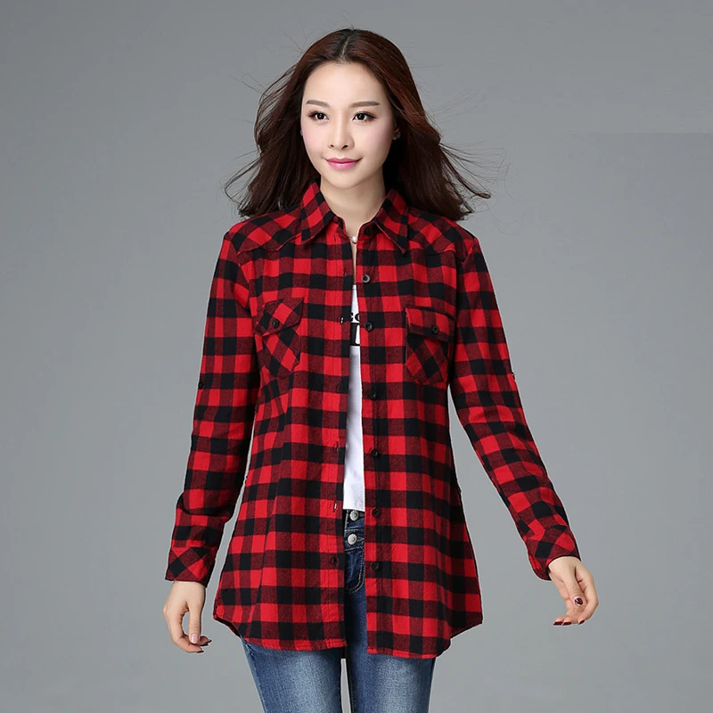 Рубашка женская повседневная с длинным рукавом|Рубашки| |