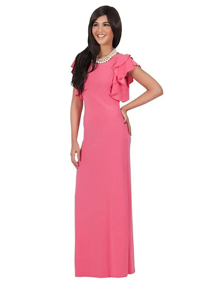 Элегантное однотонное платье для женщин без рукавов с круглым вырезом женские