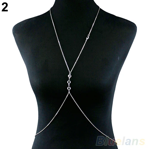 Женское украшение для тела бикини с кристаллами цепочка перекрестными звеньями