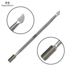 2 шт. толкатель для ногтей инструменты из нержавеющей стали необходимая ложка для кутикулы толкатель для педикюра маникюра Уход очиститель для кутикулы толкатель для ногтей