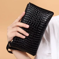 2018 new luxury women clutch wallet designer zipper high quality pu leather women purse card holder cash receipt evening bag