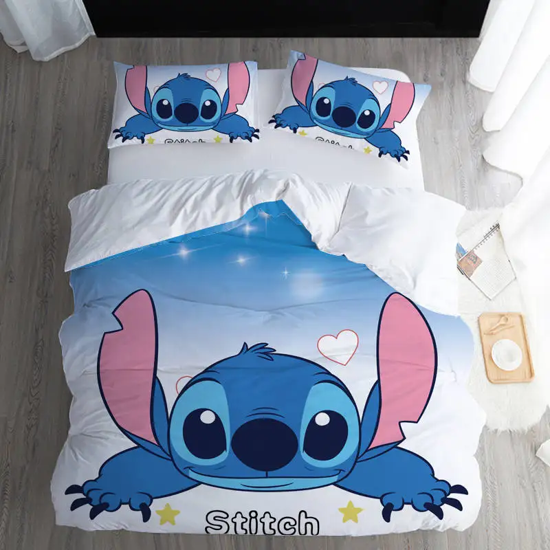 

3D disney Home "Лило и Стич" постельные принадлежности, постельные принадлежности, покрытие для спальни, декор для детей, один покрывало, постельно...