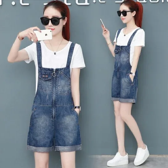 blue jeans Женская одежда, джинсовые комбинезоны, летние комбинезоны, женские комбинезоны, подтяжки, шорты, джинсы, женские комбинезоны, летние комбинезоны, джинсы - Цвет: blue jeans