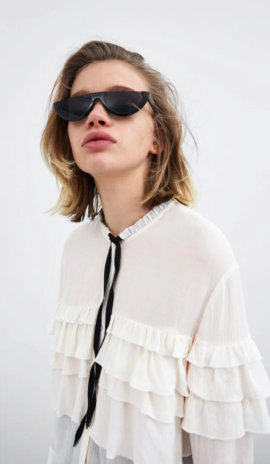 Новинка 2019 темперамент весна-лето женская шифоновая блузка модная бант