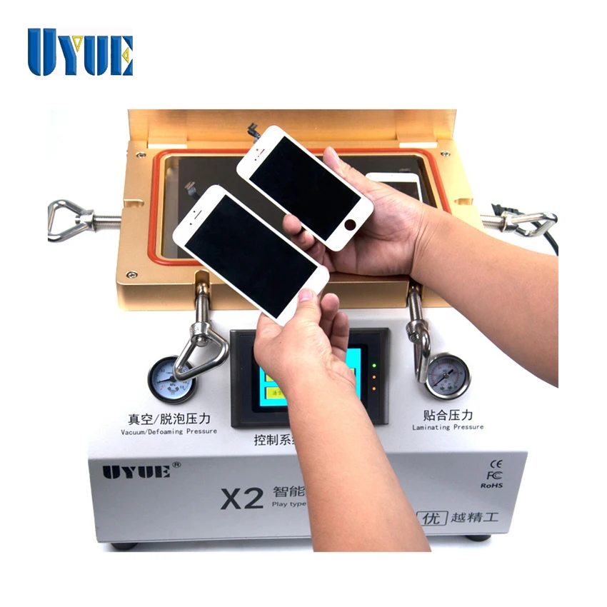 UYUE X2 12 Дюймов ОСА Вакуумный Ламинатор Встроенный 2 в 1 сенсорный экран ремонт