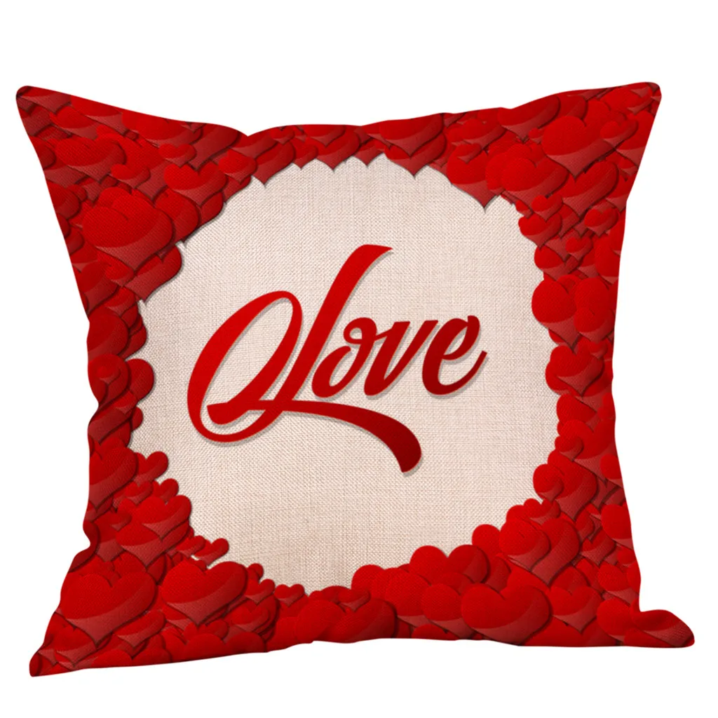 Quneed хит продаж высокое качество наволочка для подушки на День святого Валентина