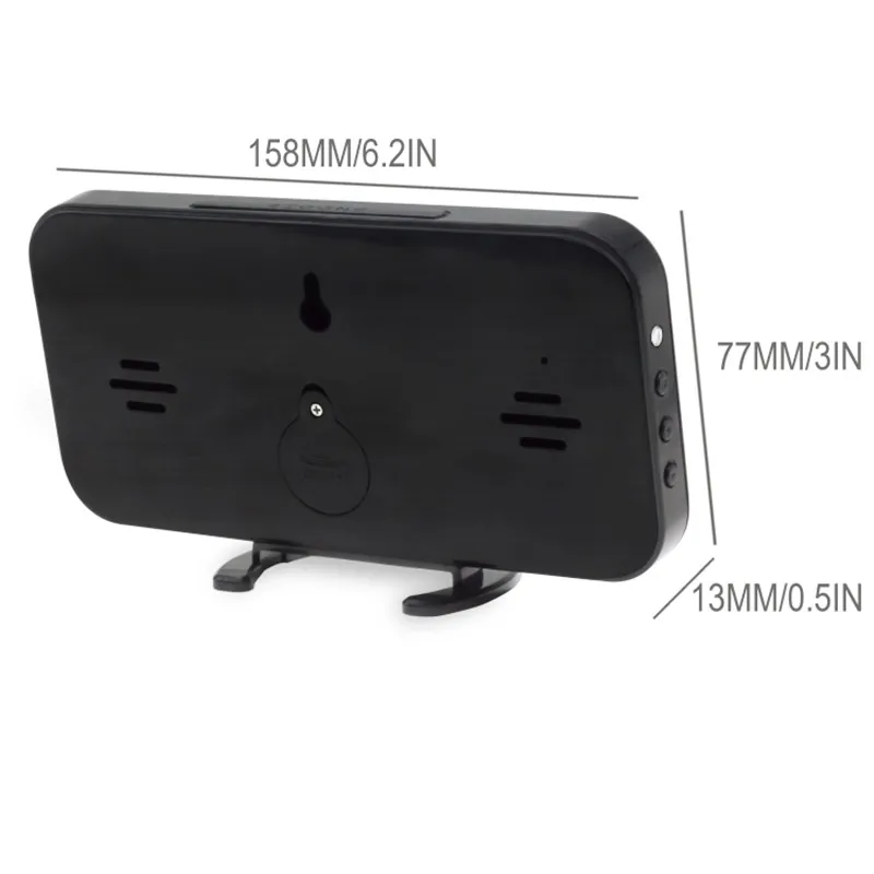 Многофункциональные цифровые настенные часы с двумя Android iPhone iPad USB кабелем для зарядки электронных повторов будильника настольные часы