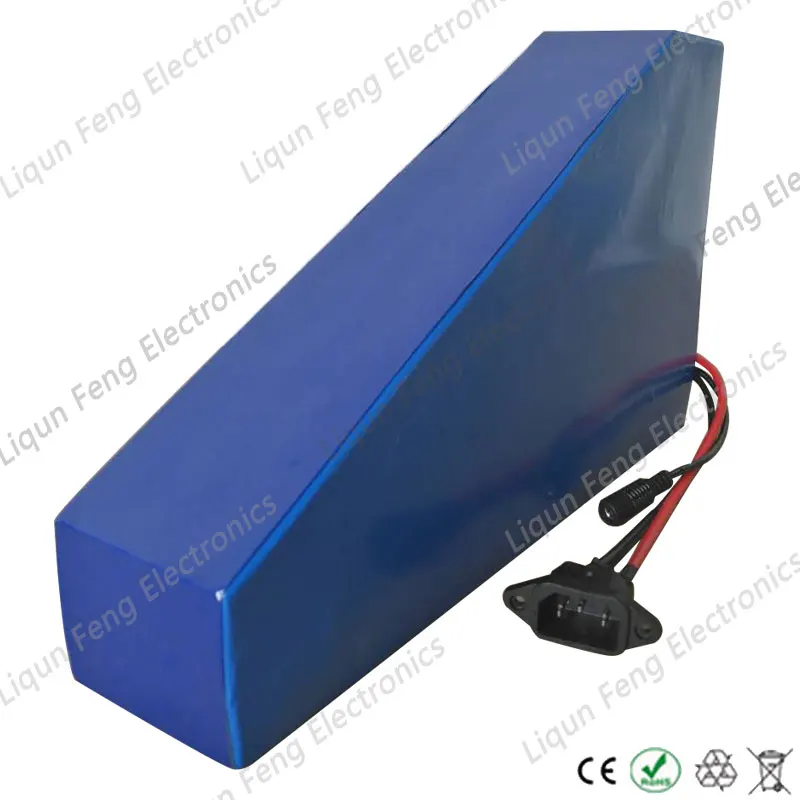 Бесплатная доставка 1000 Вт 60В треугольный литий-ионный аккумулятор 15ач литиевый