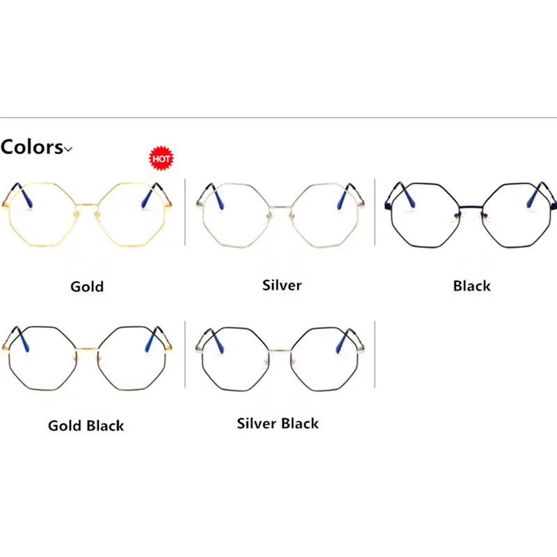Занавес восьмиугольная оправа из сплава очки для чтения женщин и мужчин