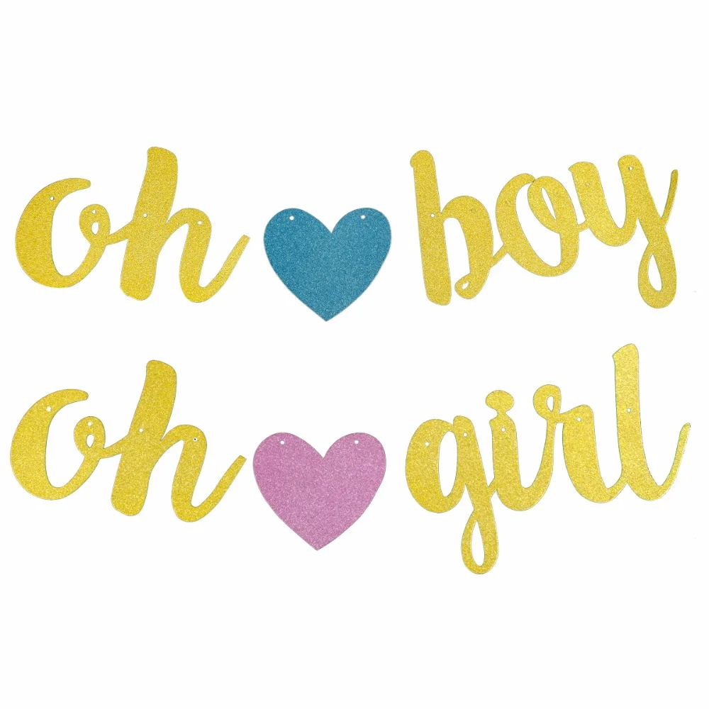 YORIWOO Baby Shower Oh баннер это мальчик или девочка пол раскрыть Bunting гирлянда из флажков