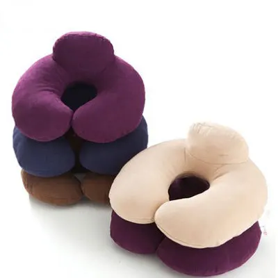 Бесплатная доставка, U-образная Шейная Подушка на подголовник для путешествий, Бамбуковая подушка для путешествий, самолета, Пассажирская подушка, новинка 2014