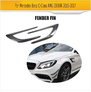 Карбоновый Автомобильный задний бампер диффузор спойлер для Mercedes Benz C Class C205 C63 AMG Coupe 2 двери- автомобильный спойлер