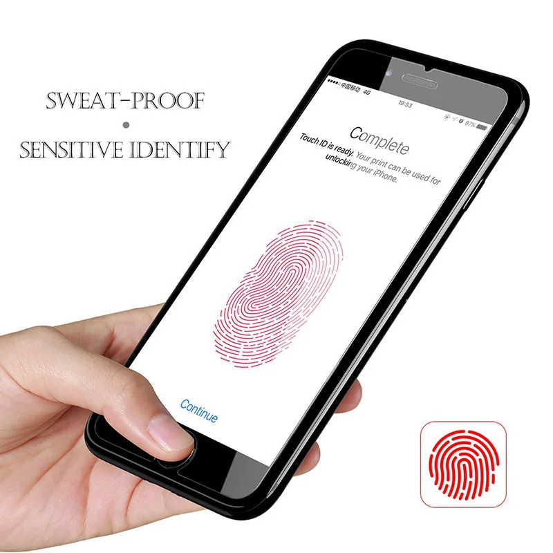 EXUNTON 2 шт. для iPhone 8 Plus домашняя кнопка наклейка отпечаток пальца индентификация